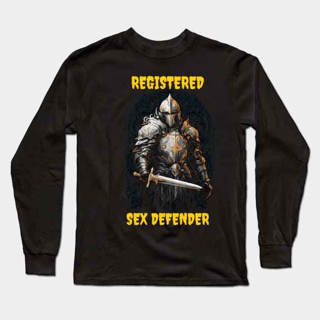 Registered Sex Defender Long Sleeve T-Shirt by Popstarbowser